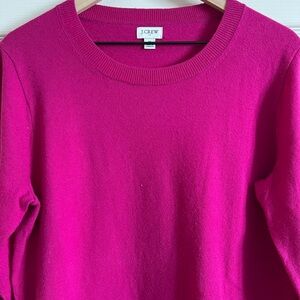 J. Crew Women's Sweater in Vibrant Pink
